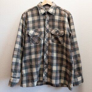 VINTAGE HIGH SIERRA Plaid Wool Mens Oversized Button Down